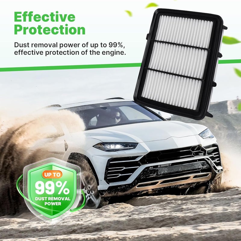 RVgolf Engine+Cabin Air Filters Set Fit for Honda Accord (Gas Only, L4 1.5L) 2018 2019 2020 2021 2022 Engine Air Filter Replacement AC Air Filter for My Car Accessories# CF10134 CA12290 - Image 3